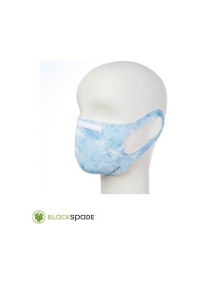 BLACKSPADE Unisex Koruyucu Maske Mavi Desen M