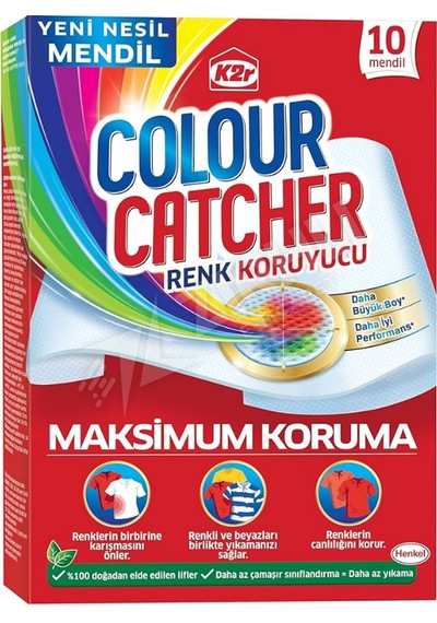 3 Adet K2r Colour Catcher Renk Koruyucu Mendil 10'lu