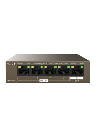 Tenda Teg1105pd 5port 10/100/1000 Poe Extender