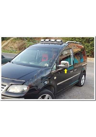 Markadan Vw Caddy Krom Ayna Kapağı 2004-2014 2 Parça Abs Krom