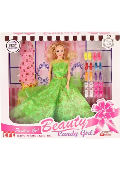 207 Ayakkabı Setli Candy Girl Bebek - Stokta Olan Model Gönderilir