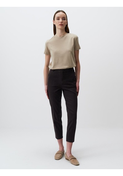 Jimmy Key Kahverengi Normal Paça Cepli Gabardin Pantolon 24spapav2800 Kahverengi