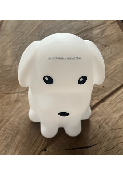 Dmr Pufuduk Lamba Oyuncak Mini Köpek Silikonlu 8 Farklı Led Işıklı Lamba Renkli