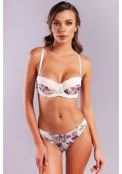 Lenaca Gitana Half Push Up Bra,çiçekli Ekru Straplez Konforlu Ve Şık Sütyen Çok Renkli Lenaca Gitana Half Push Up Bra,çiçekli Ekru Straplez Konforlu Ve Şık Sütyen Çok Renkli