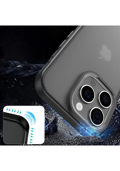 Newface Apple İphone 16 Pro Kılıf Elegant Kapak - Siyah