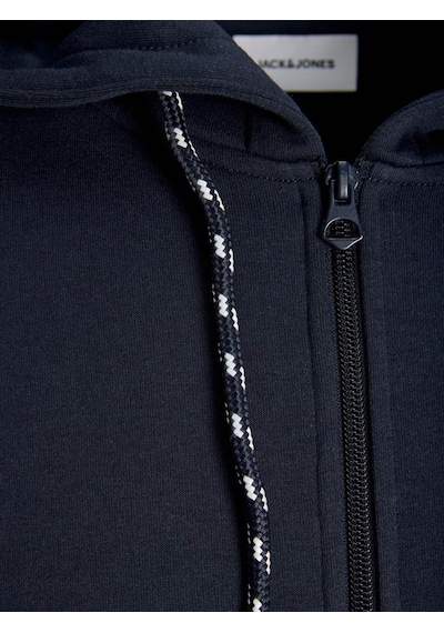 Jack & Jones Jjbuster Zıp Hood Bts Fermuarlı Lacivert Erkek Sweatshirt 12298627