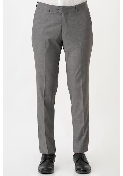 White Stone Caserta P1001 Slim Fit Düz Kumaş Pantolon Gri-gri Gri