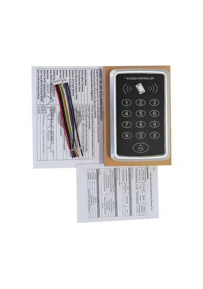 Sr-204 Em Max Kartlı Ve Şifreli Geçiş Sistemi Proximity Rfıd Kart Okuyucu 125 Khz 12/24v Ac/dc 5 Adet
