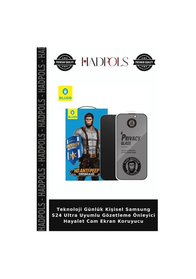 Teknoloji Günlük Kişisel Samsung S24 Ultra Uyumlu Gözetleme Önleyici Hayalet Cam Ekran Koruyucu