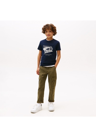 Tommy Hilfiger Effortless Çocuk Lacivert T-shirt Kb0kb09719 Lacivert