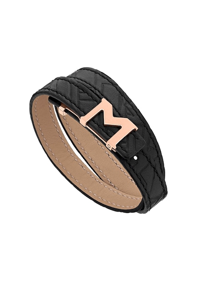 Montblanc Bracelet M-gram Rose Gold Bileklik 128658 Siyah