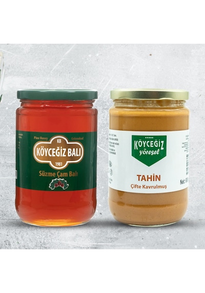 Köyceğiz Balı Çam Balı 850 G + Köyceğiz Yöresel Çifte Kavrulmuş Tahin 600 G