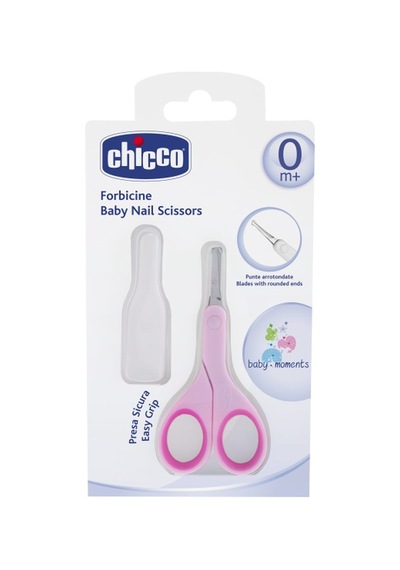 Chicco Kapaklı Tırnak Makası - Pembe