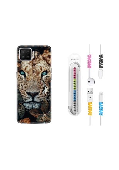 Oppo A73 Kılıf Kablo Koruyuculu Flowers Leon 2 1342