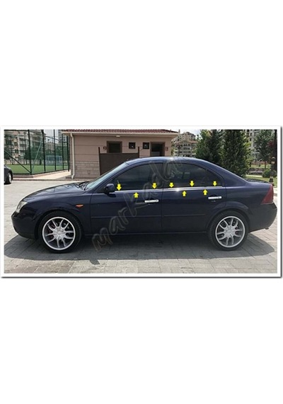 Woc Chrome Ford Mondeo Krom Cam Çıtası 2001-2007 4 Parça Paslanma