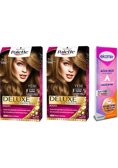 Palette Deluxe Set Saç Boyası 7 - 0 Kumral 2 Adet