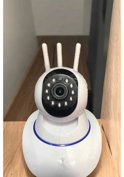 Mey İthalat Wifi Kamerası Çift Yönlü Bebek Güvenlik Kamerası Gece Görüşlü