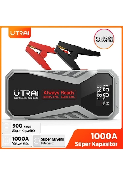 Utrai Jstar X1 Süper Kapasitörlü 1000 A Jump Starter Taşınabilir Akü Takviye Cihazı