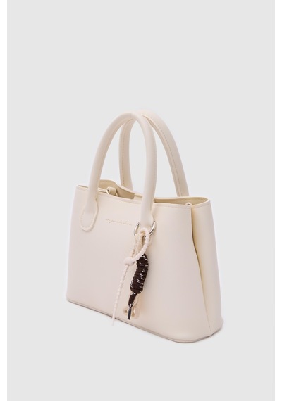 Shule Bags Ivy Kombine City El Ve Çapraz Çanta Krem