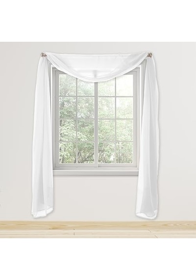 Wpm Beyaz Zarafet Şeffaf Eşarp Saçaklı 96,52 Cm X 548,56 Cm Uzunluğunda A Antrasit