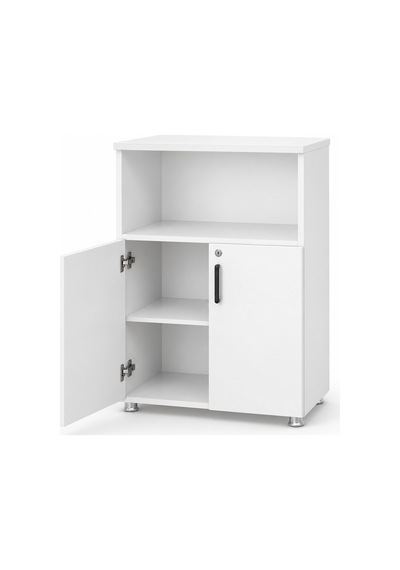 Ahşap 2 Kapaklı Dolap 80x38x120 Cm Şık Ve Dayanıklı -beyaz Kahverengi
