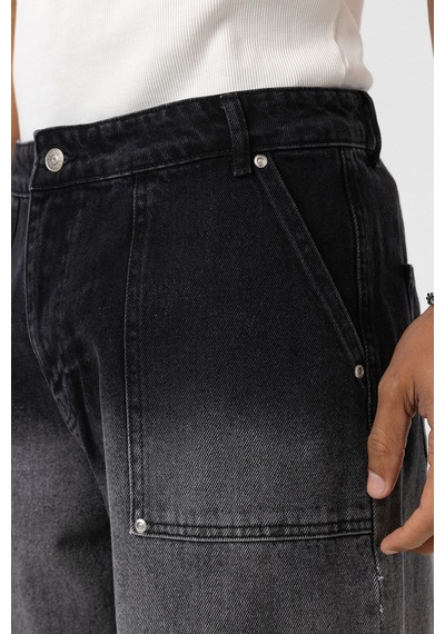 Vamos Cep Detaylı Baggy Fit Jean Antrasit