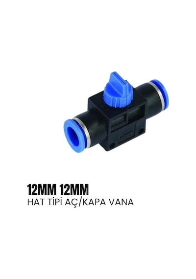 Shuıvan Pnömatik Rekor 12mm Hortum Arası Hat Tipi Vana - Şipşak-1562