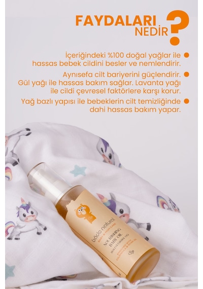 Bade Natural Besleyici ve Rahatlatıcı Bebek Yağı 100 ml