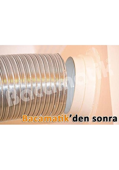 Ayrex Bacamatik Aspiratör Davlumbaz Baca Klapesi Silikonlu Set