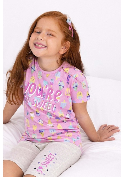 Rolypoly YouRe So Sweet Toz Pembe Kız Çocuk Kapri Takım Pembe