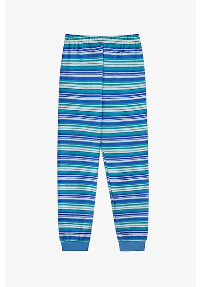 Penti Erkek Çocuk Mavi Çizgili Lovers Pamuklu Uzun Kollu 2li Pijama Takımı