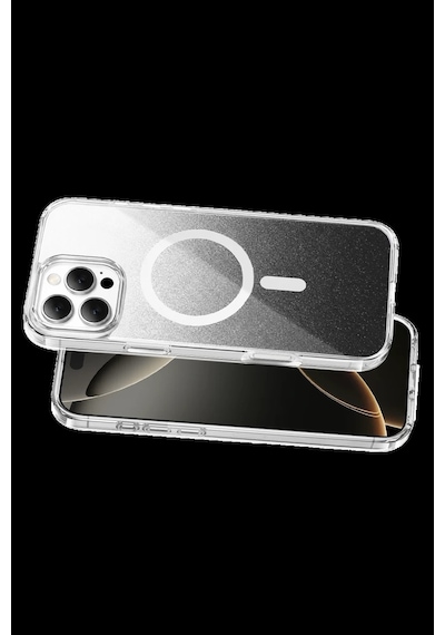 Onegif Apple iPhone Uyumlu,  16 Pro Max Sora Simli Magsafe Kapak - Siyah