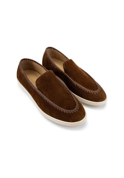 Giampiero Nicola Erkek Hakiki Deri Kahverengi Loafer Ayakkabı 664 47007b Erk Ayk Y26 Brown