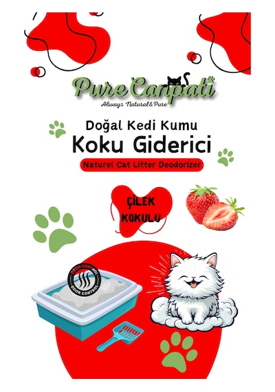 Purecanpati Kedi Kumu Koku Giderici Çilek Kokulu