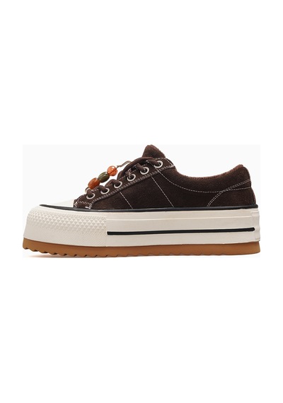 Guja Kadın Bağcık Aksesuarlı Günlük Sneaker Ayakkabı 26k 26k366-1 Kahve