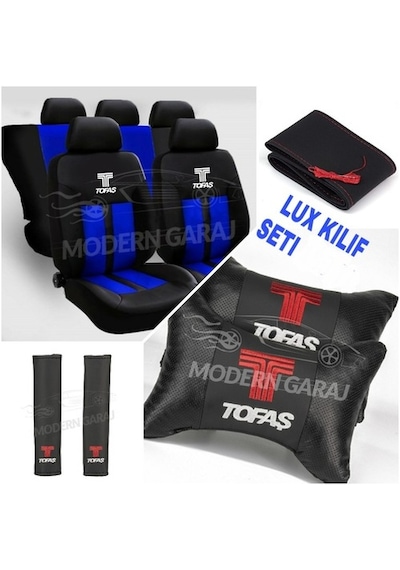 Tofaş Uyumlu Koltuk Kılıfı Tofaş Uyumlu Boyun Yastığı Tofaş Uyumlu Kemer Pedi Tofaş Uyumlu