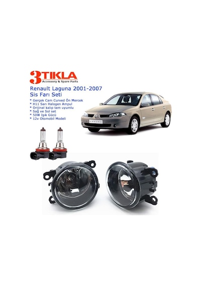 Renault Laguna 2002 Sis Farı Set Oem: 8200074008