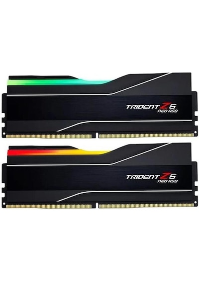 Gskill F5-6000J2636H32GX2-TZ5NR 64 GB (2x 32) DDR5 6000 MHz CL26 RGB Dual Kit Masaüstü Pc Ram