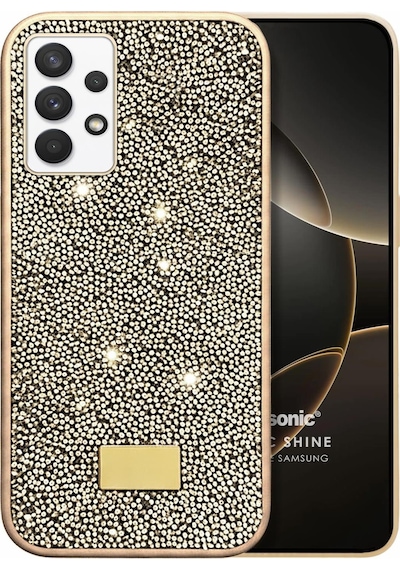 Microsonic Samsung Galaxy Uyumlu A13 5g Kılıf Cosmic Shine Gold -