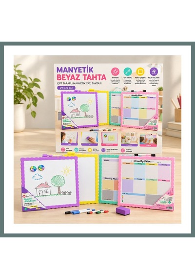 Bezos Manyetik Yazı Tahtası Ventra Çok Renkli