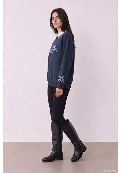 Quzu 27kswt02528 Sweatshirt Lacivert