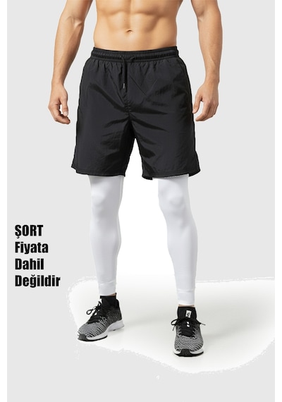 Rizzup Unisex Beyaz Dar Kesim Termal Performans Taytı Soğuk Havalar & Spor Kullanımı 2607073