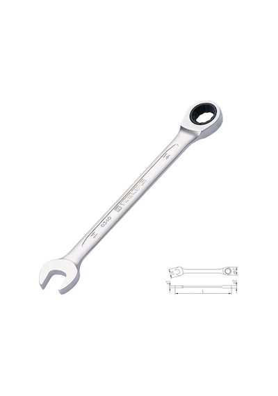 İzeltaş 0340 Cırcır Kombine Anahtar 17 Mm