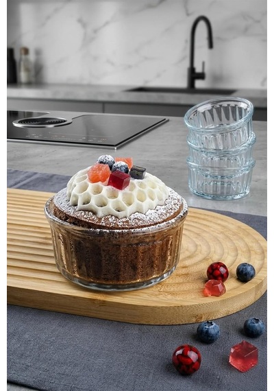 Isıya Dayanıklı Cam Fırın Kasesi 2'li 10 Cm-sufle Kabı Diğer