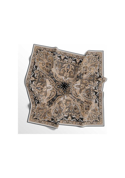 İpekal Soft Pamuk Eşarp - 05406 - 90 X 90 / Gri-siyah - 11 Gri-siyah - 11
