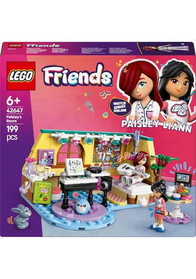 LEGO® Friends Paisley’nin Odası 42647 - 6 Yaş ve Üzeri Çocuklar için Mini Bebek İçeren Yaratıcı Oyuncak Yapım Seti (199 Parça)