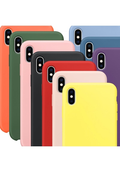 Apple Uyumlu iPhone XS Max Kilif Liquid Içi Kadife Tam Koruma Lansman 409270722