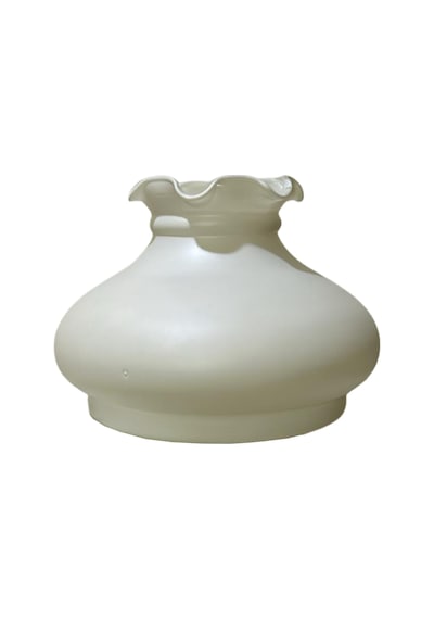 Aladdin Cam Eski Tip Otantik Tasarım Eski Model Yedek Avize Camı Çap 20 Cm Somun Rengi