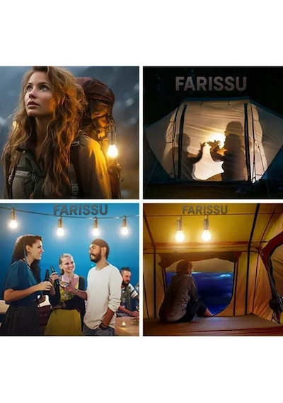 Alaska T01-b Type-c Ve Solar Şarjlı Sıcak Işık Warm Light Kamp Lambası Siyah