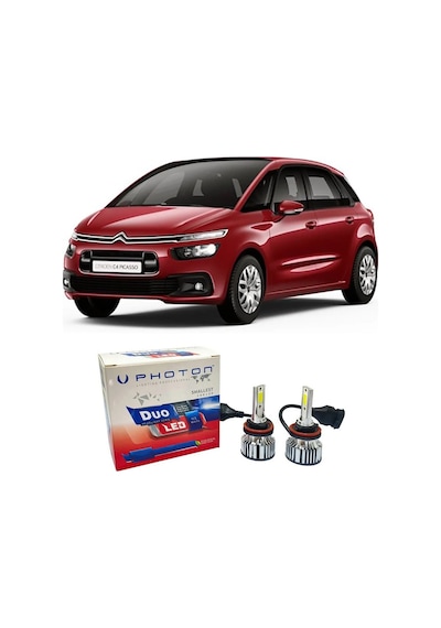 Citroen C4 Picasso Kısa Far Ampulü H7 Duo Yeni Seri Beyaz 2013-2018